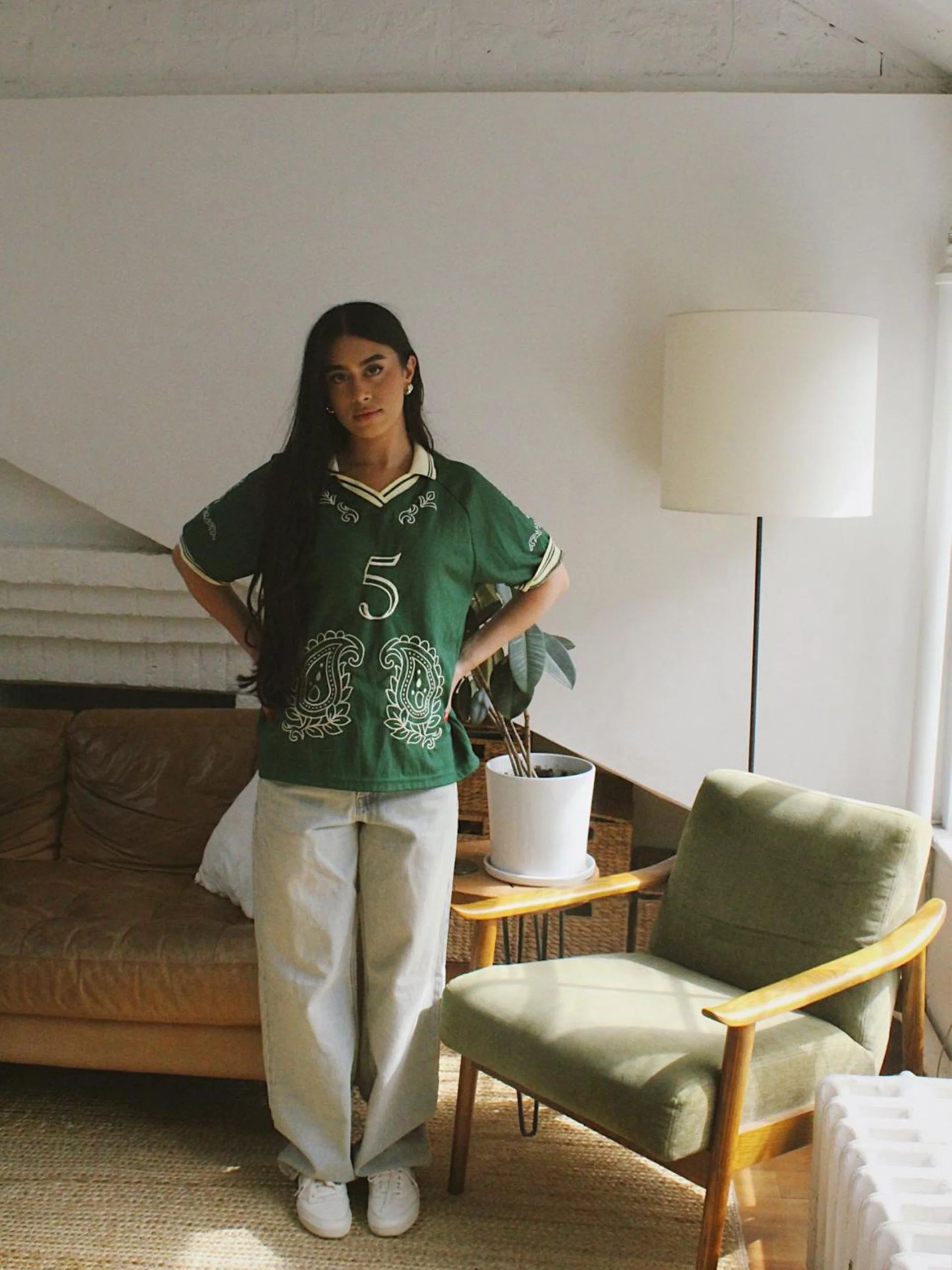 Embroidery Pakistan Paisley Soccer Jersey: #5 | Restock Pre-Order - Image 7
