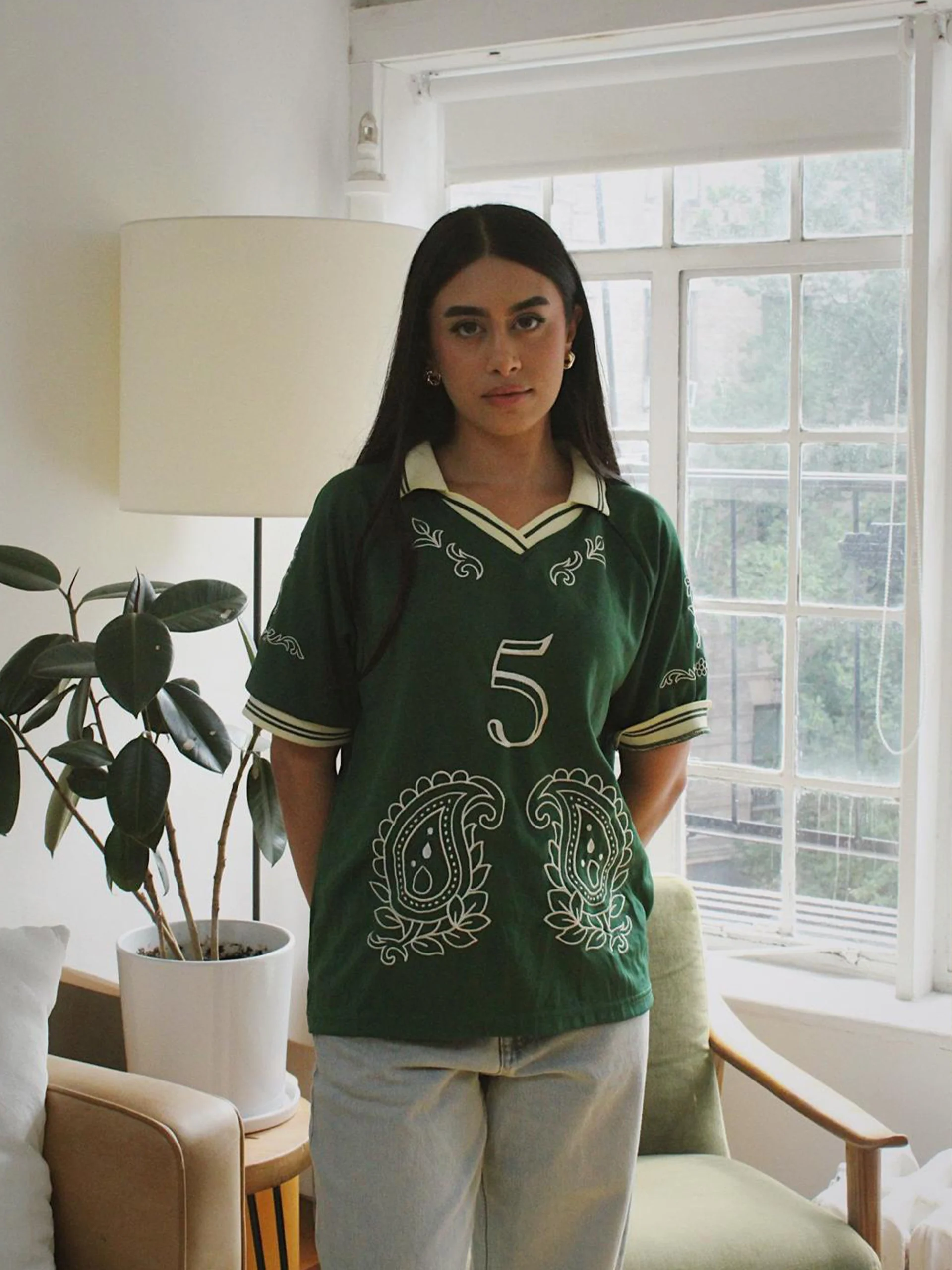Embroidery Pakistan Paisley Soccer Jersey: #5 | Restock Pre-Order - Image 8
