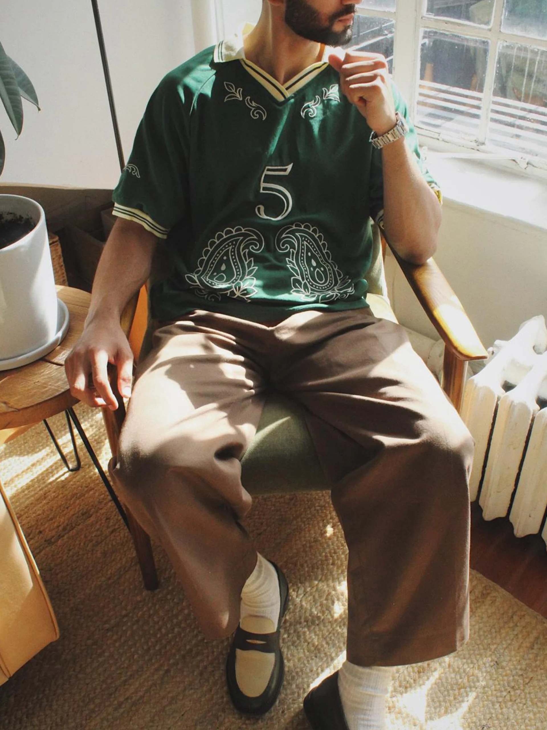 Embroidery Pakistan Paisley Soccer Jersey: #5 | Restock Pre-Order - Image 9