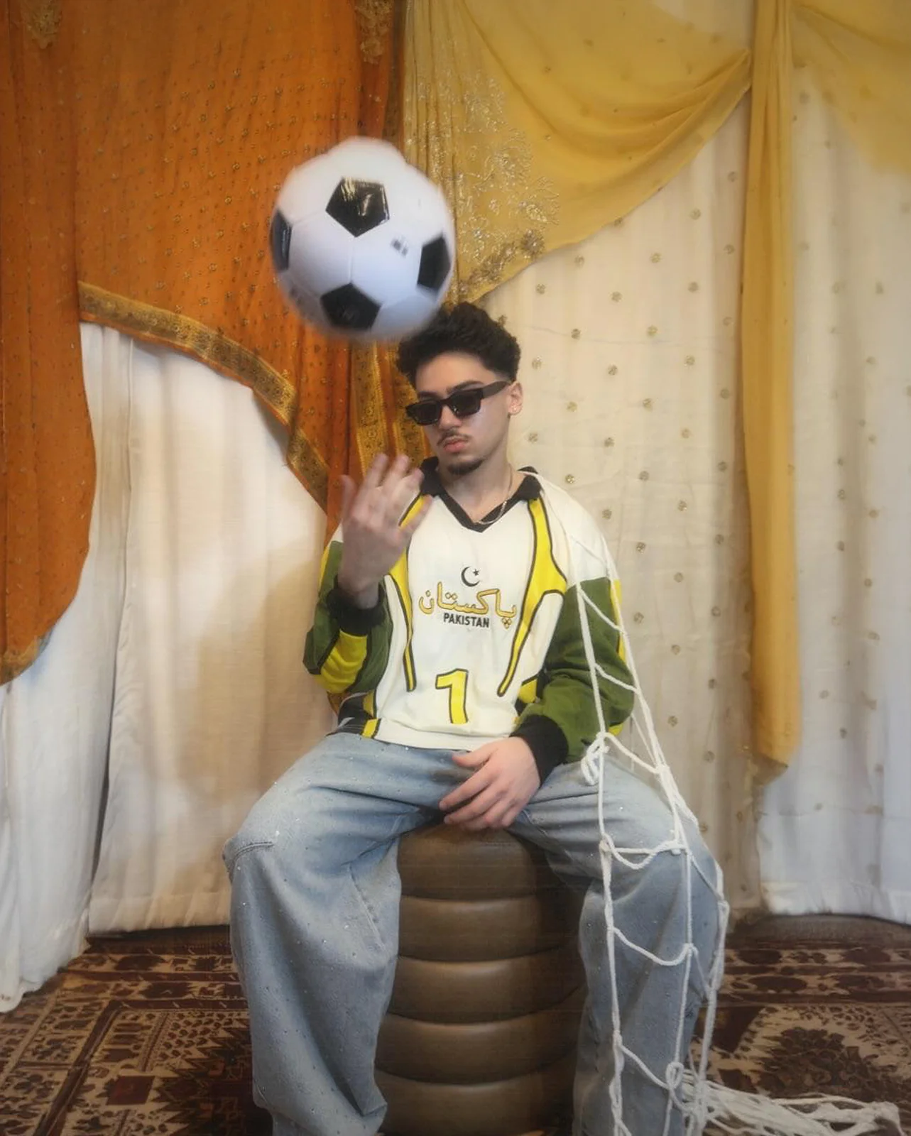 Goal Keeper LS Pakistan Geometric Cotton Jersey: #1 - Image 3