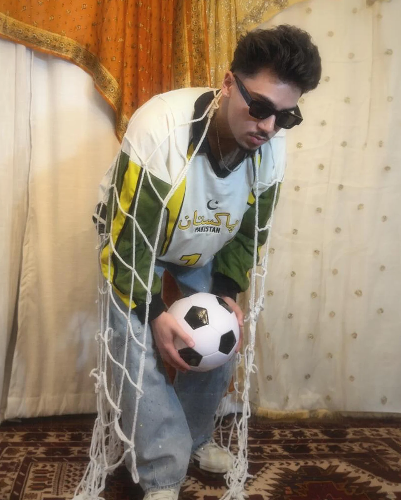 Goal Keeper LS Pakistan Geometric Cotton Jersey: #1 - Image 6