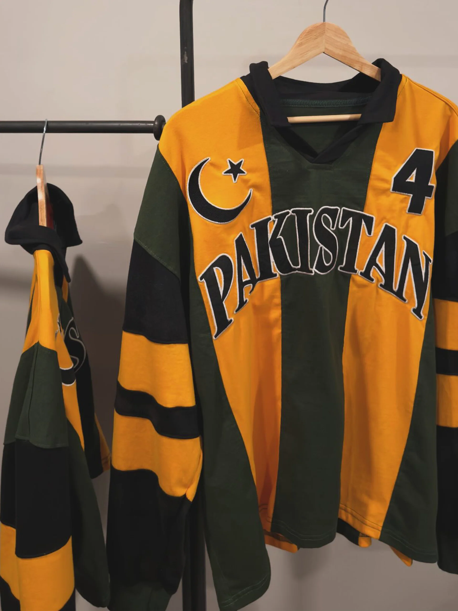 Goal Keeper LS Pakistan Striped Cotton Jersey: #4 - Image 8