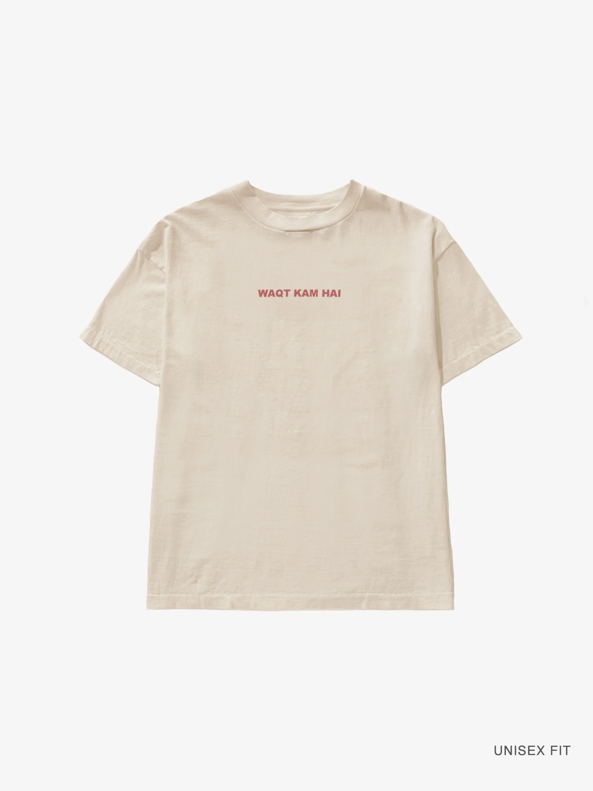 "Waqt Kam Hai" Time is Short Tee : Sand - Image 3